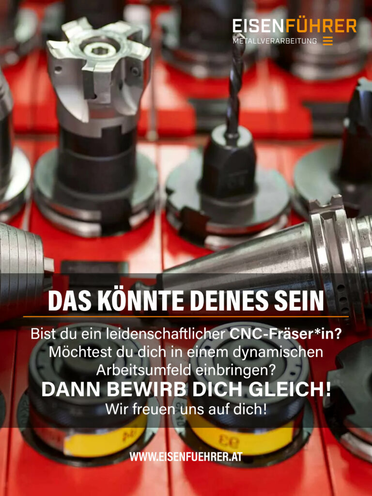 CNC-Fräsen, Zerspanungstechnik, Eisenführer Metallverarbeitung